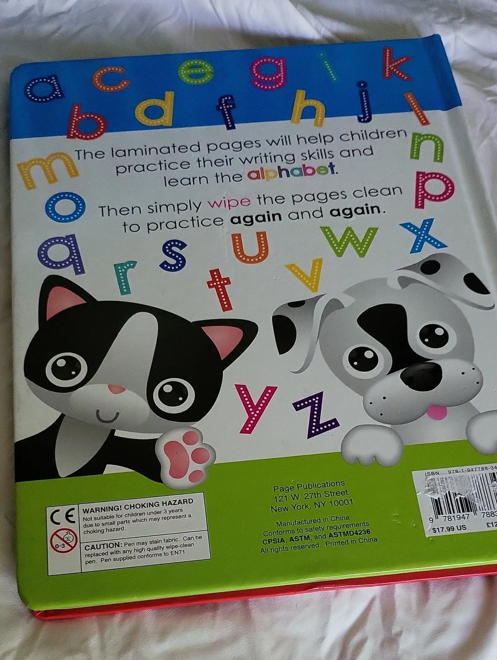 Alphabet Little Learning Library - Write & Wipe Activity Kids Books - Childrens